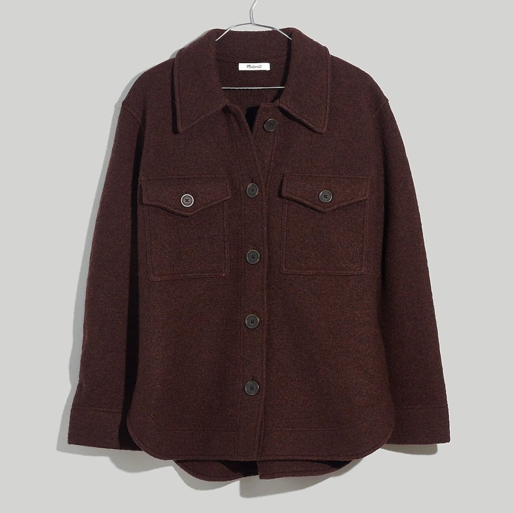 Madewell Boiled Wool Shirt Jacket